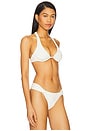view 2 of 5 Eco Ocean Rib Isa Bikini Top in Cream