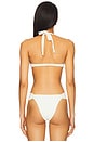 view 3 of 5 Eco Ocean Rib Isa Bikini Top in Cream