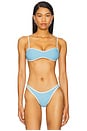 view 1 of 5 Selena Bikini Top in Seaspray & Cream