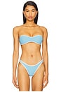 view 2 of 5 Selena Bikini Top in Seaspray & Cream