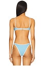 view 4 of 5 Selena Bikini Top in Seaspray & Cream