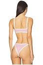 view 3 of 4 Taylor Bikini Top in Pink Sugar & Cream
