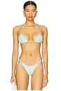 view 1 of 5 Kokomo Bikini Top in Light Aqua & Tourmaline