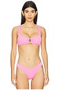 view 1 of 4 Willow Bikini Top in Hottest Pink