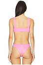 view 3 of 4 Willow Bikini Top in Hottest Pink