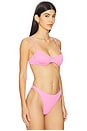 view 2 of 4 Belle Bikini Top in Hottest Pink