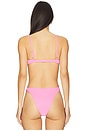 view 3 of 4 Belle Bikini Top in Hottest Pink