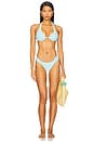 view 4 of 4 Eco Ocean Rib Dolce Bikini Bottom in Tourmaline