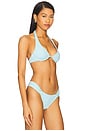 view 2 of 4 Eco Ocean Rib Isa Bikini Top in Tourmaline