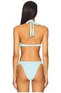 view 3 of 4 Eco Ocean Rib Isa Bikini Top in Tourmaline
