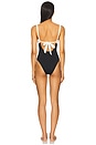 view 3 of 3 Descanso One Piece Swimsuit in Black & Cream