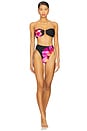 view 5 of 5 Jasper Bikini Top in After Midnight Hibiscus