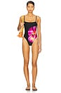 view 4 of 4 Holly One Piece Swimsuit in After Midnight Hibiscus
