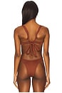 view 3 of 4 Mako Bikini Top in Tobacco