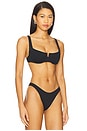 view 2 of 4 Mako Bikini Top in Black
