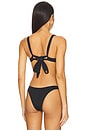 view 3 of 4 Mako Bikini Top in Black