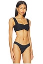 view 2 of 4 Eco Marlee Bikini Top in Black