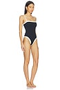 view 2 of 3 Tess One Piece in Black & Cream