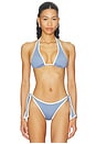 view 1 of 4 TOP BIKINI MAC in Chambray & Cream