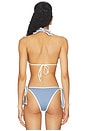 view 3 of 4 TOP BIKINI MAC in Chambray & Cream
