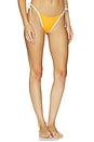 view 2 of 5 X Salty Blonde Banning Bikini Bottom in Citron & Cream