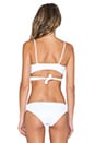 view 3 of 4 Chloe Wrap Bikini Top in White