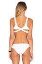 view 3 of 4 Lively Cross Back Bikini Top in White