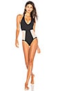 view 1 of 3 Fireside One Piece in Black & Skin