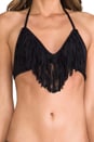 view 4 of 4 Audrey Fringe Halter in Black