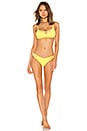 view 4 of 4 Stevie Bikini Bottom in Canary Yellow