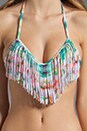 view 3 of 3 De Janeiro Audrey Fringe Halter in Multi