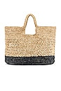 view 1 of 4 Milano Raffia Bag in Black