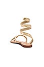 view 4 of 5 Snake Wrap Sandal in Gold