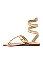 view 6 of 5 Snake Wrap Sandal in Gold