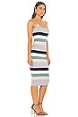 view 2 of 3 VESTIDO A MEDIA PIERNA ACANALADO FRUIT STRIPE in Multi