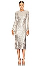 view 1 of 4 VESTIDO STUDIO 54 KATE in Silver Oyster