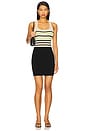view 1 of 3 Square Tank Mini Dress in Black Khaki