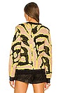 view 3 of 4 GILET ELECTRIC ZEBRA in Nude Chartreuse Black Nude