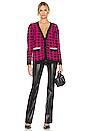 view 4 of 5 CARDIGÃ UPTOWN GIRL in Fuchsia Houndstooth