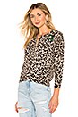 view 2 of 5 Cobain Leopard Cashmere Cardigan in Sand