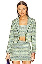 view 1 of 6 Beach Tweed Jacket in Neon Green Beach Tweed