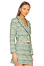 view 3 of 6 Beach Tweed Jacket in Neon Green Beach Tweed