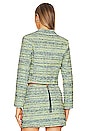 view 4 of 6 Beach Tweed Jacket in Neon Green Beach Tweed