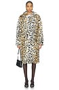 view 1 of 3 Anora Coat in Leopardess Faux Fur