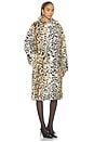 view 2 of 3 Anora Coat in Leopardess Faux Fur
