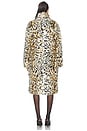 view 3 of 3 Anora Coat in Leopardess Faux Fur