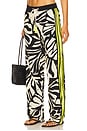 view 1 of 7 Bohemian Rhapsody Beach Boxer Pants in Zebra Leaf