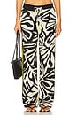 view 2 of 7 Bohemian Rhapsody Beach Boxer Pants in Zebra Leaf