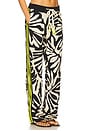 view 3 of 7 Bohemian Rhapsody Beach Boxer Pants in Zebra Leaf