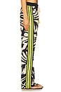 view 4 of 7 Bohemian Rhapsody Beach Boxer Pants in Zebra Leaf